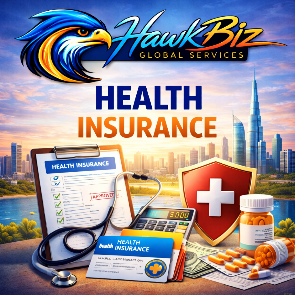HEALTH INSURANCE - HAWKBIZ GLOBAL SERVICES LLC - DUBAI INSURANCE - ILOE INSURANCE